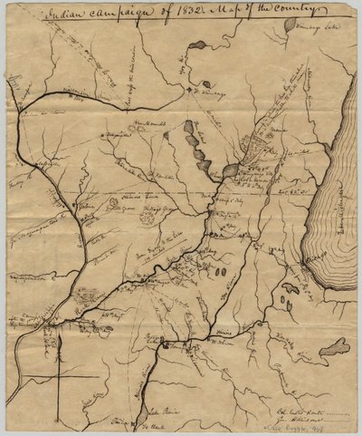 Indische Kampagne von 1832: Karte des Landes, 1832 von Edwin Rose